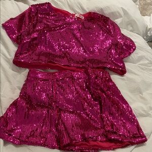 Buddy Love Fuchsia SequinSet